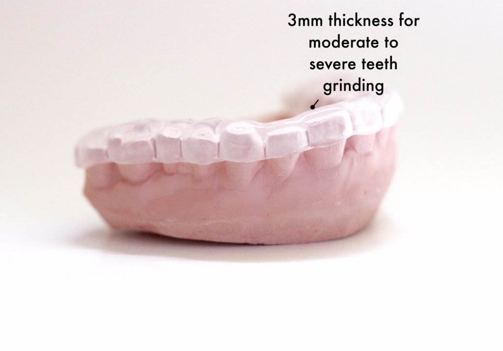 how thick should a dental night guard be?
