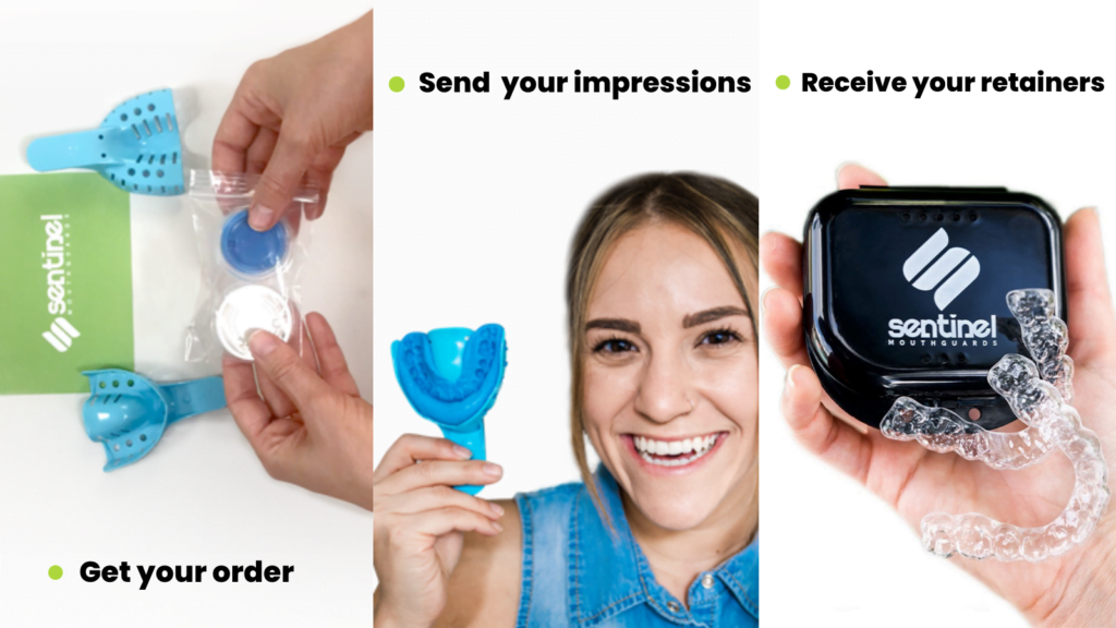 just 3 easy steps to receive your custom retainers