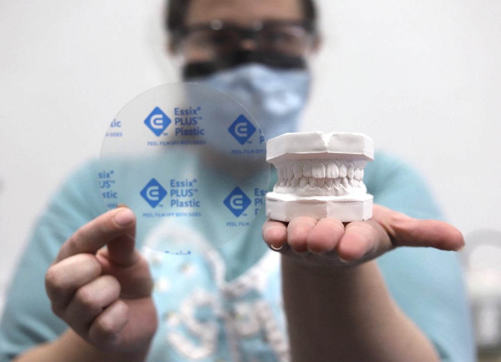 why we use essix plus dental retainer material
