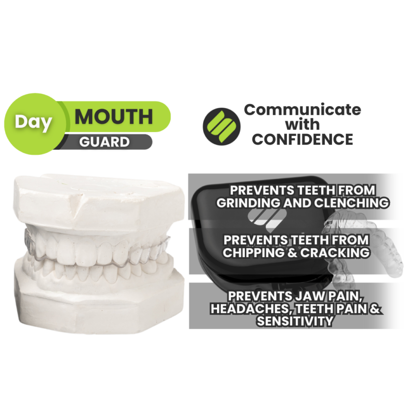day mouth guard product features graphic
