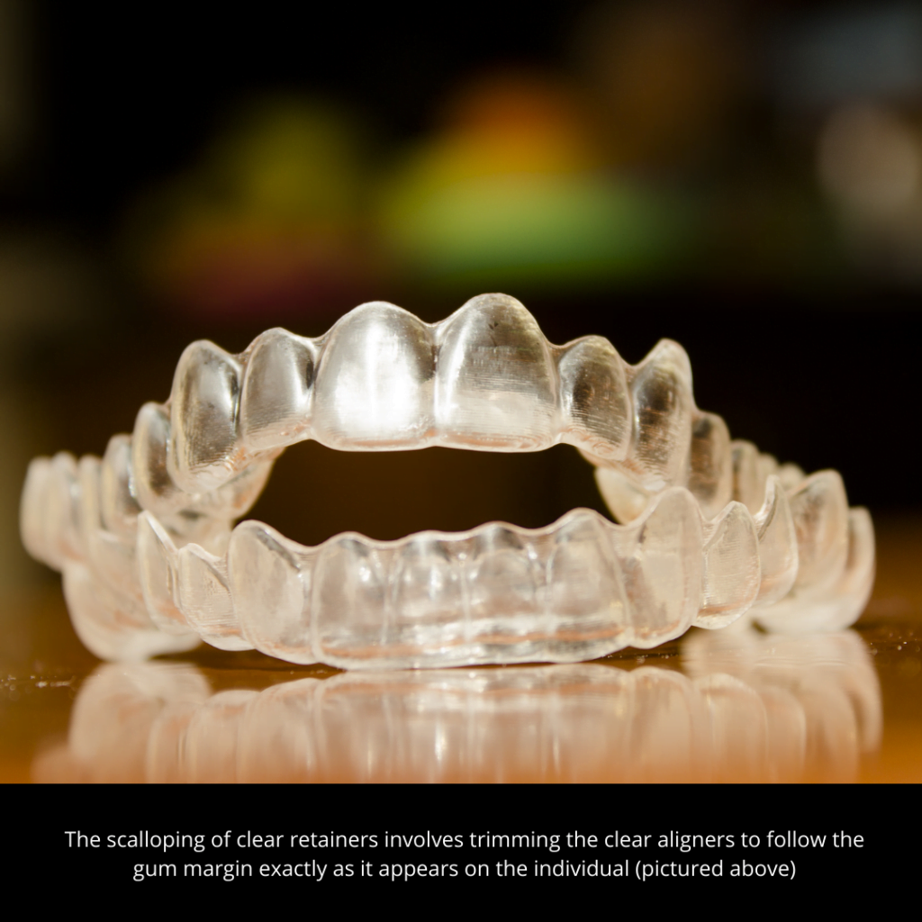 scalloped dental retainers