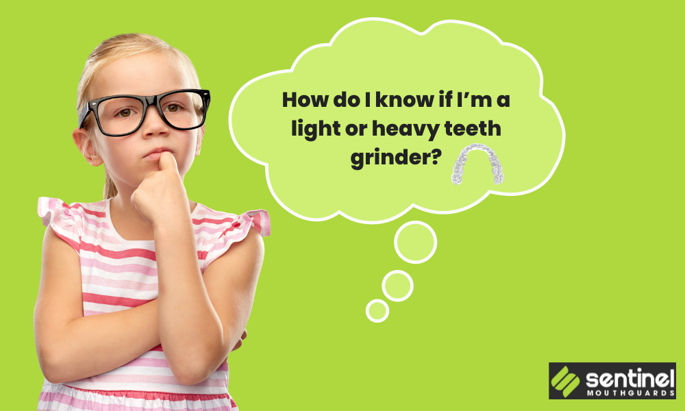 how do you know if you grind your teeth lightly or severely graphic