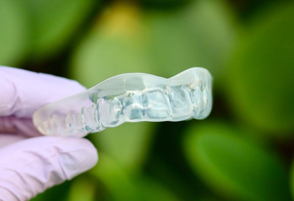 clear, thin custom mouth guard preferred by NFL players